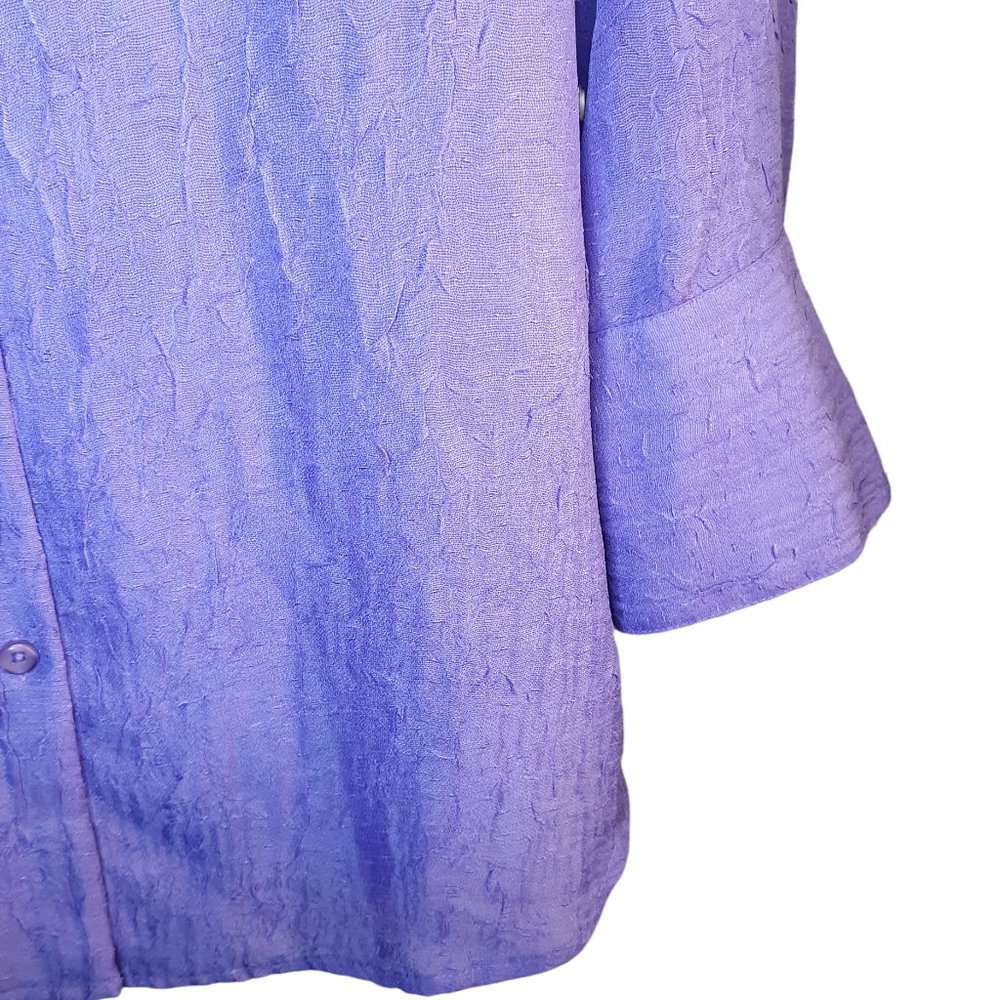 Crepe Textured Button Down Top - image 6